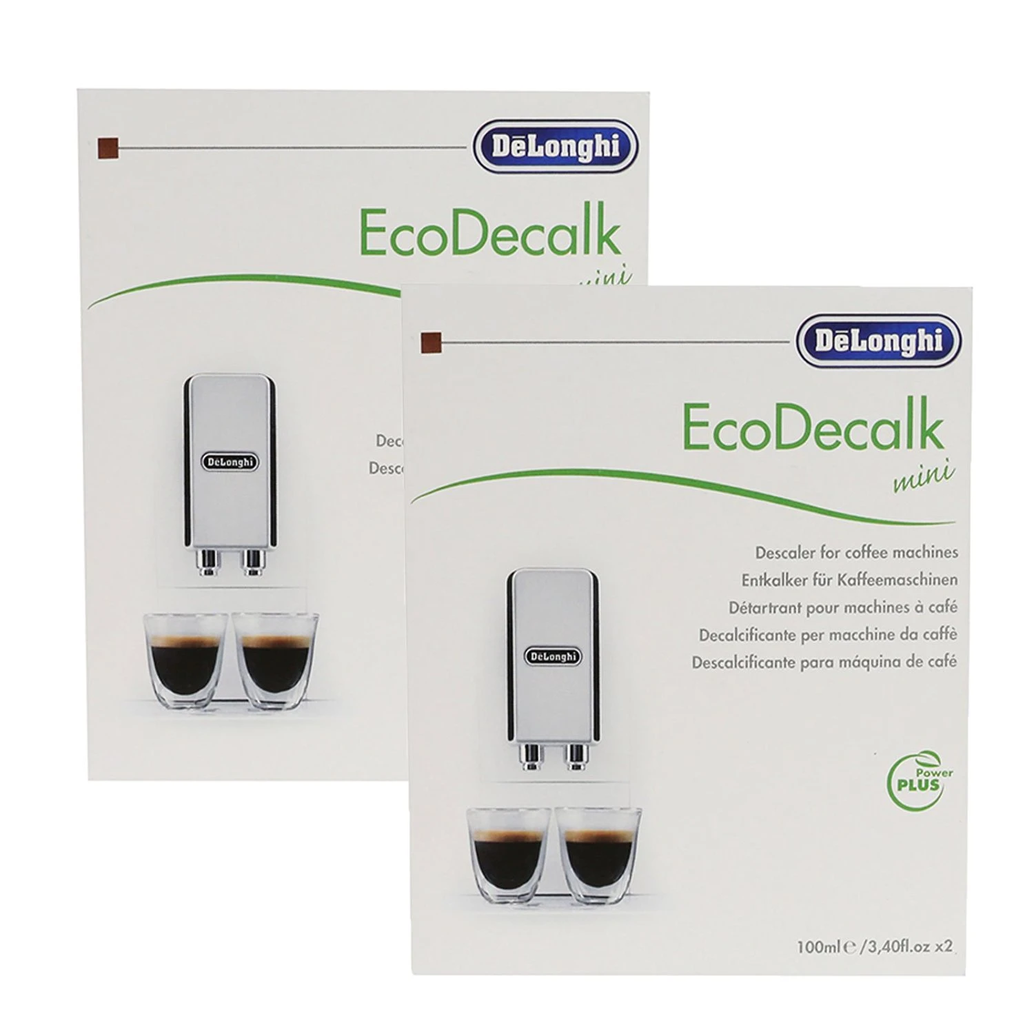 De'Longhi EcoDecalk Mini DLSC200, Anticalcaire, Nokalk pour Machine a Café,  2 x 100 ml : : Cuisine et Maison