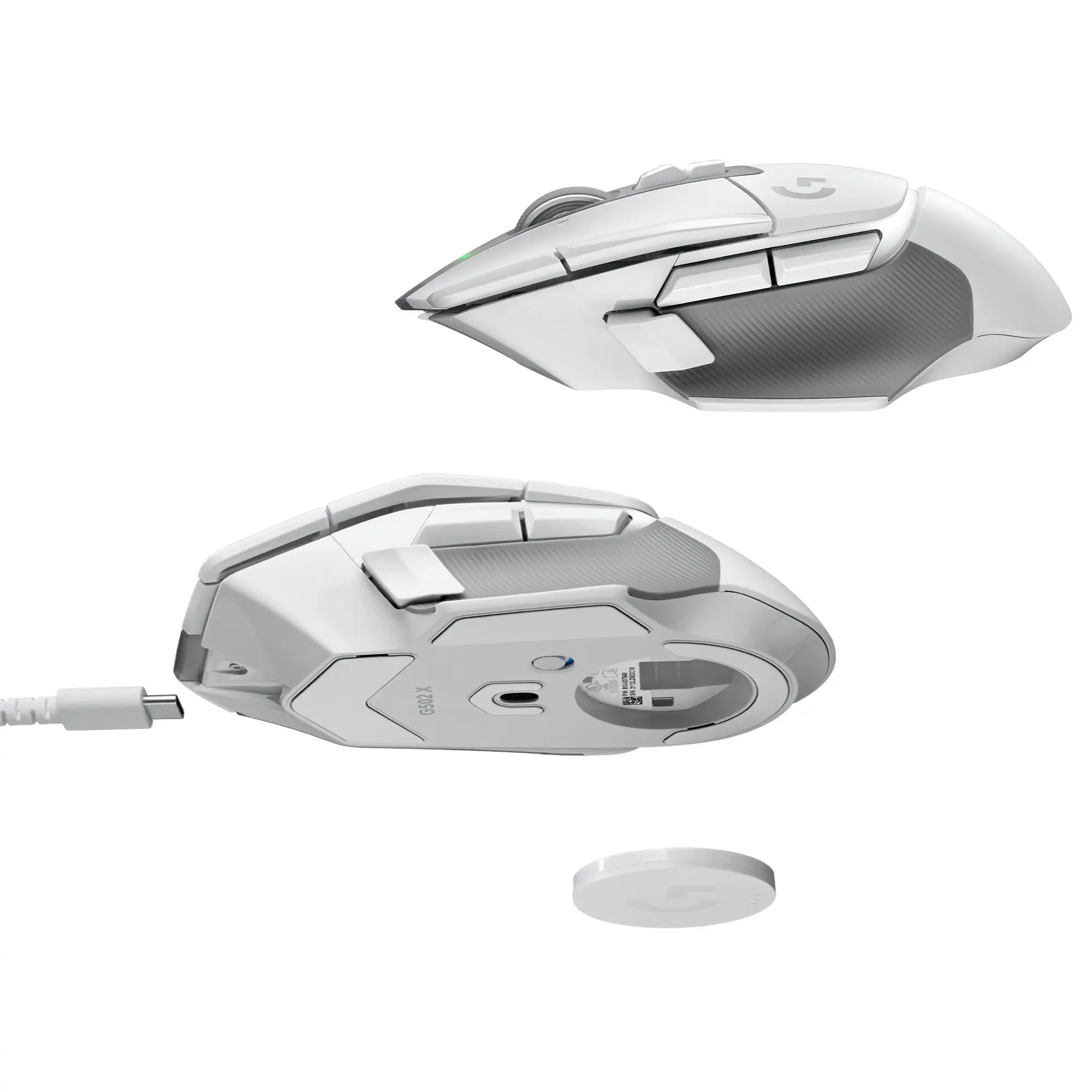 Logitech G502 X Lightspeed Wireless Gaming Mouse White Trådløs