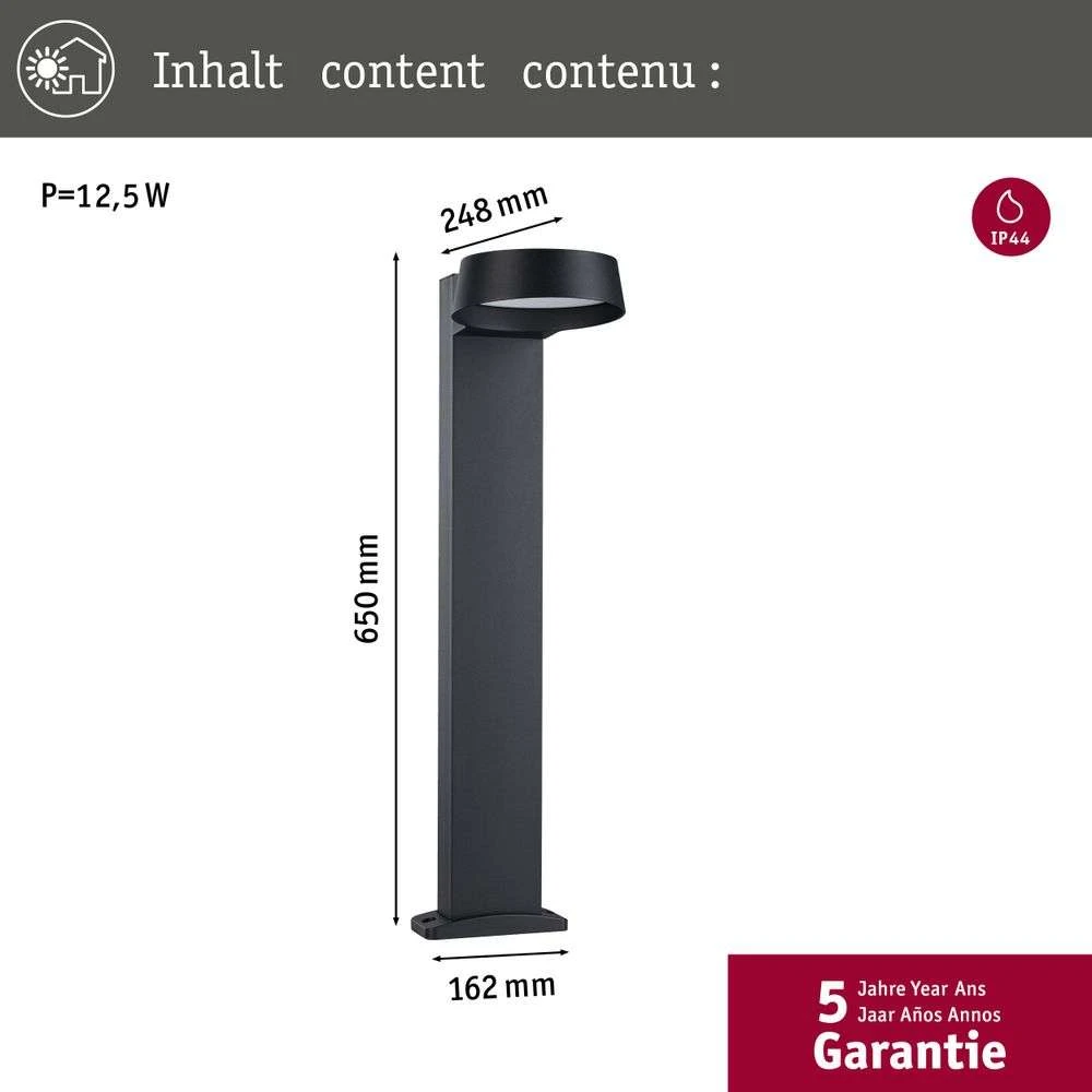 Outdoor Capea Grand online Anthracite - - Paulmann LED Buy IP44 Bollard