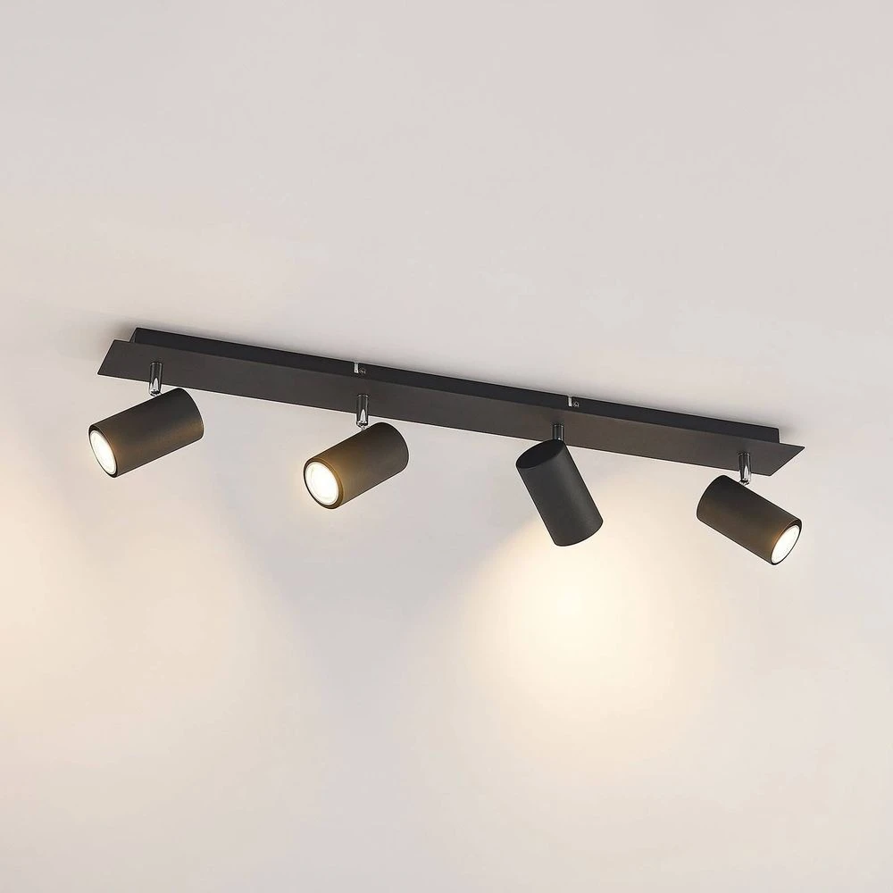 Black spotlight store ceiling light