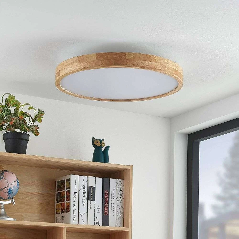 Ceiling light online with wooden frame