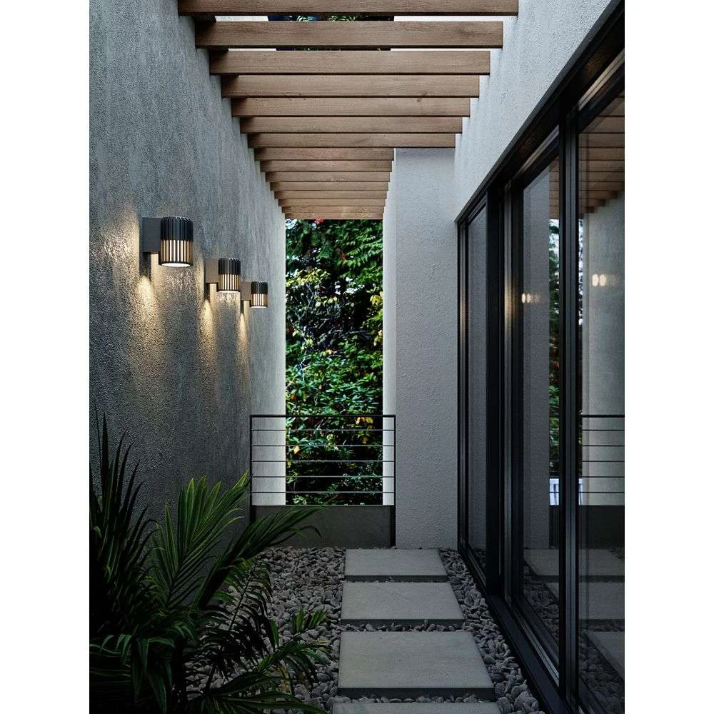 Aludra wall dark brass - candeeiro aplique parede exterior cinza -  2118011061 - iluminação Nordlux Normo