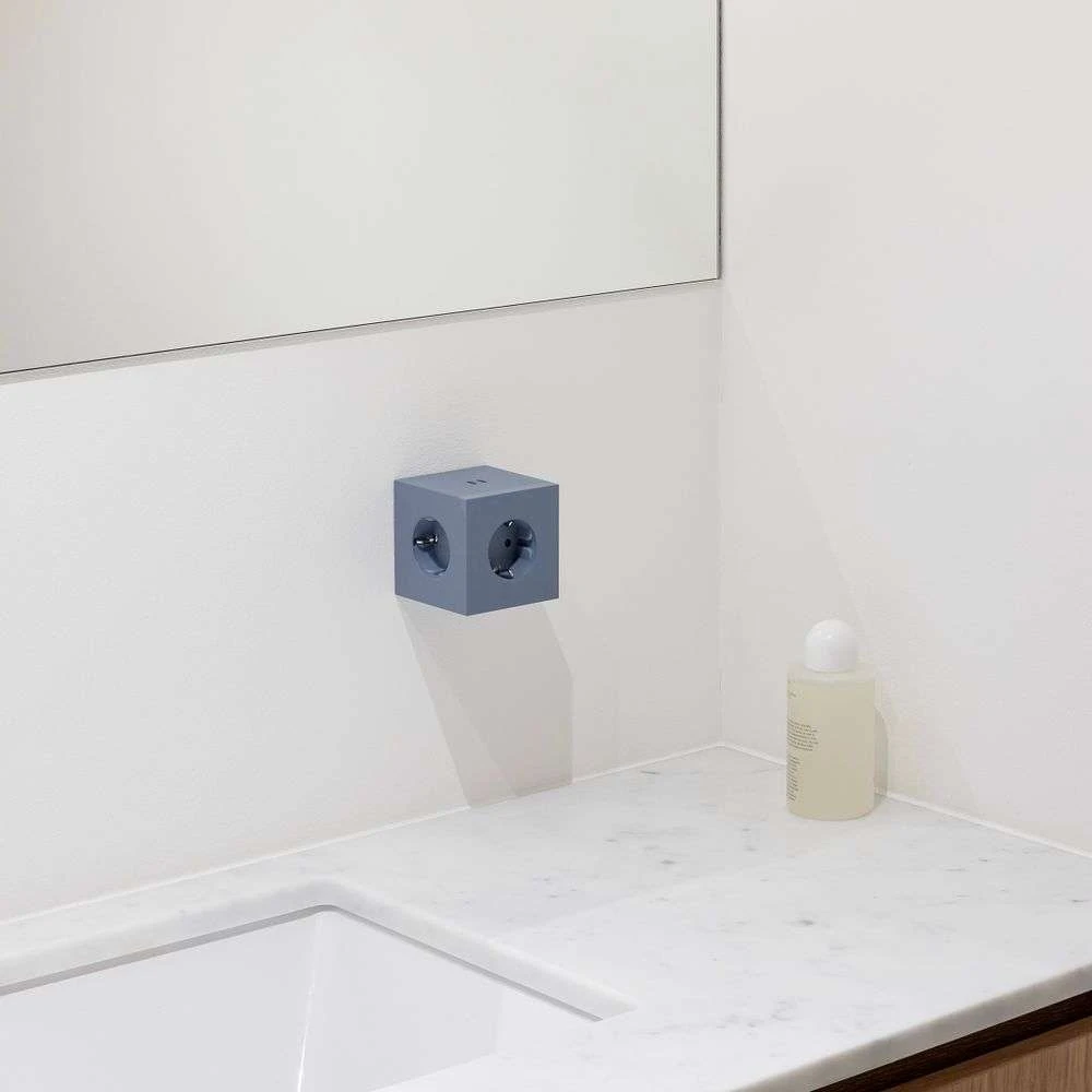 Avolt Square 2 Socket Shark Blue