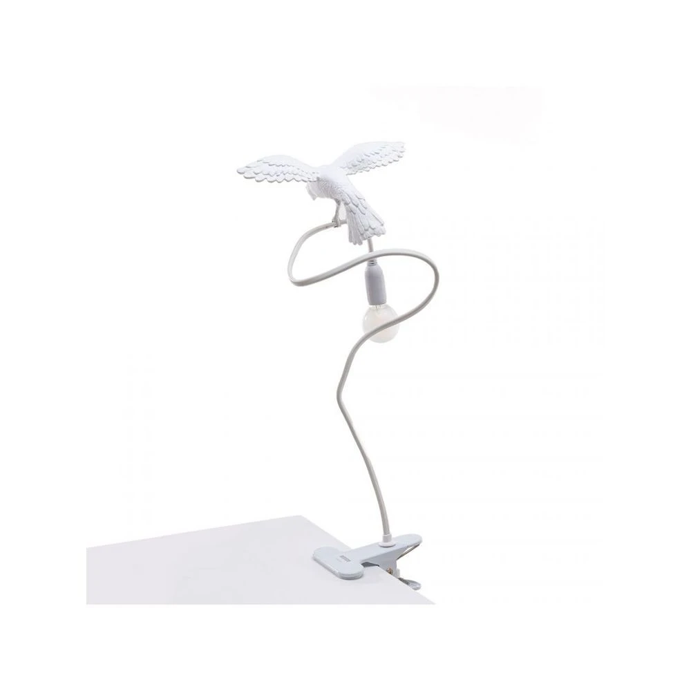 Sparrow Cruising Clip Lamp White - Seletti