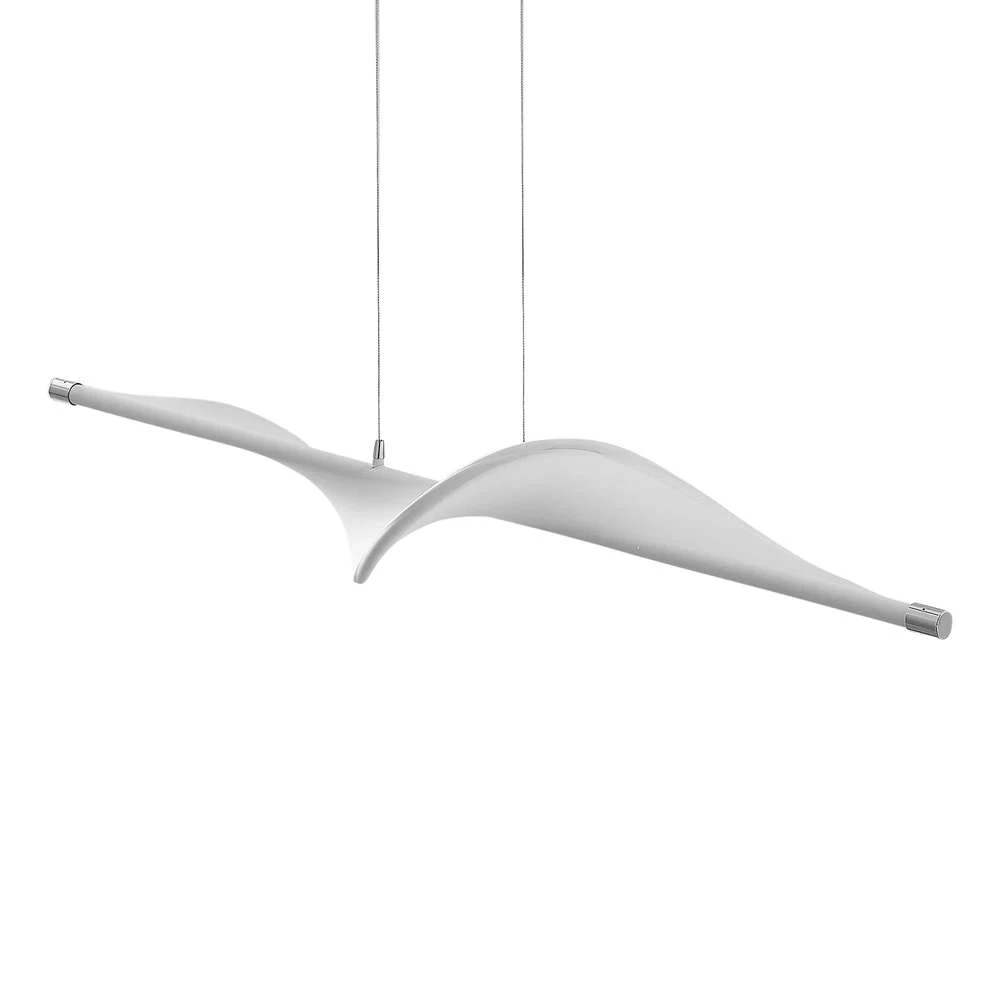 Edano LED Table Lamp White/Chrome - Lucande - Buy online