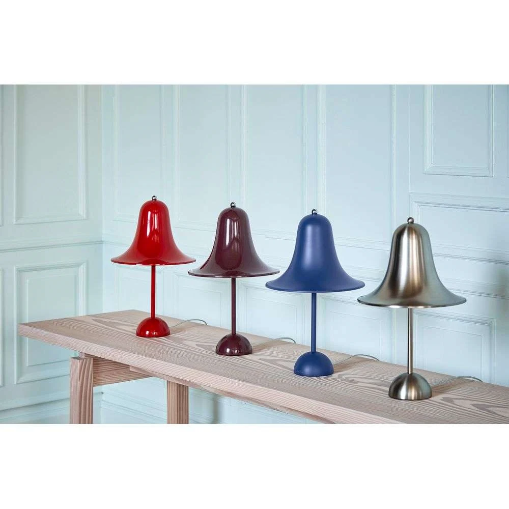 Burgundy sales table lamp