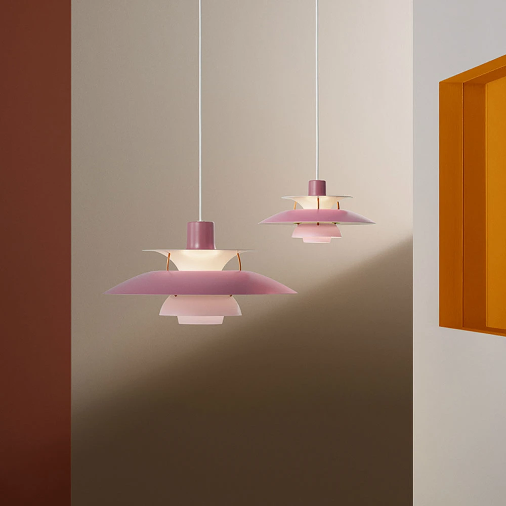 Poul Henningsen PH 5 Pendant Lamp in Pastels for Louis Poulsen