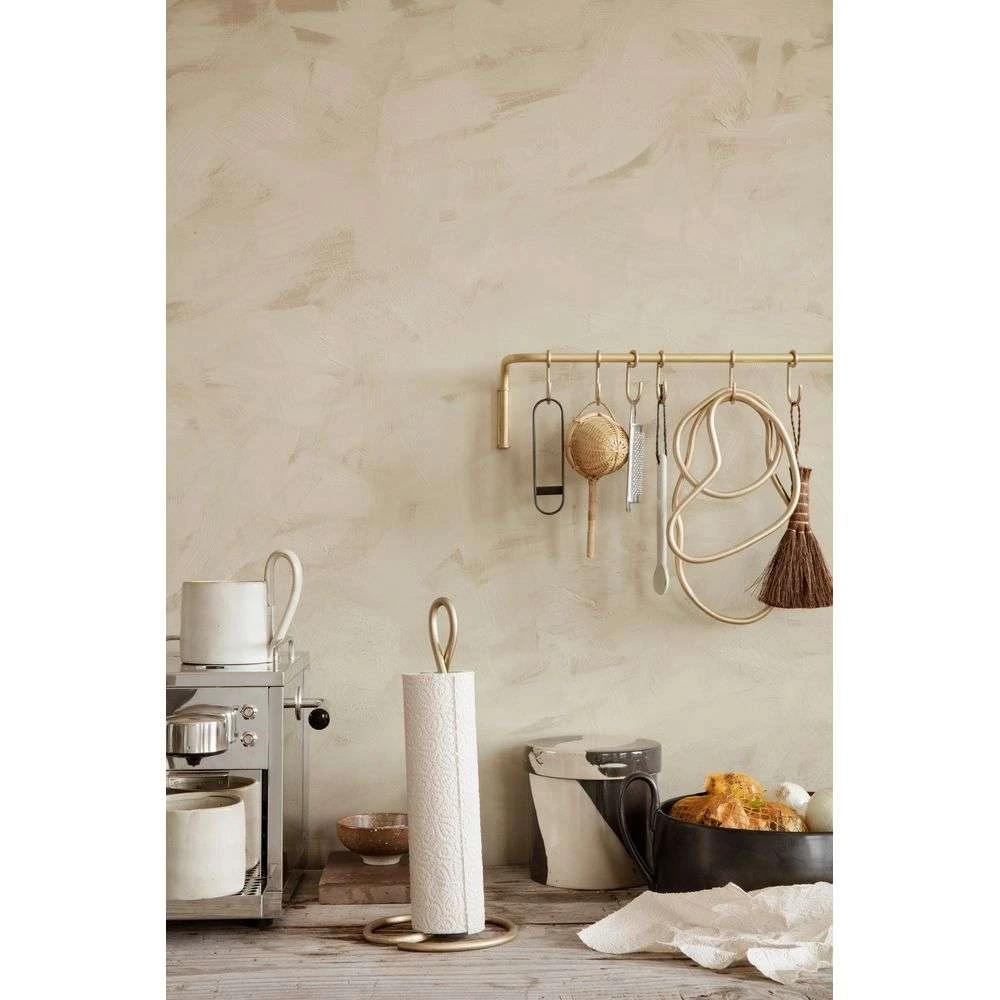 Curvature Paper Towel Holder Brass ferm LIVING Buy online