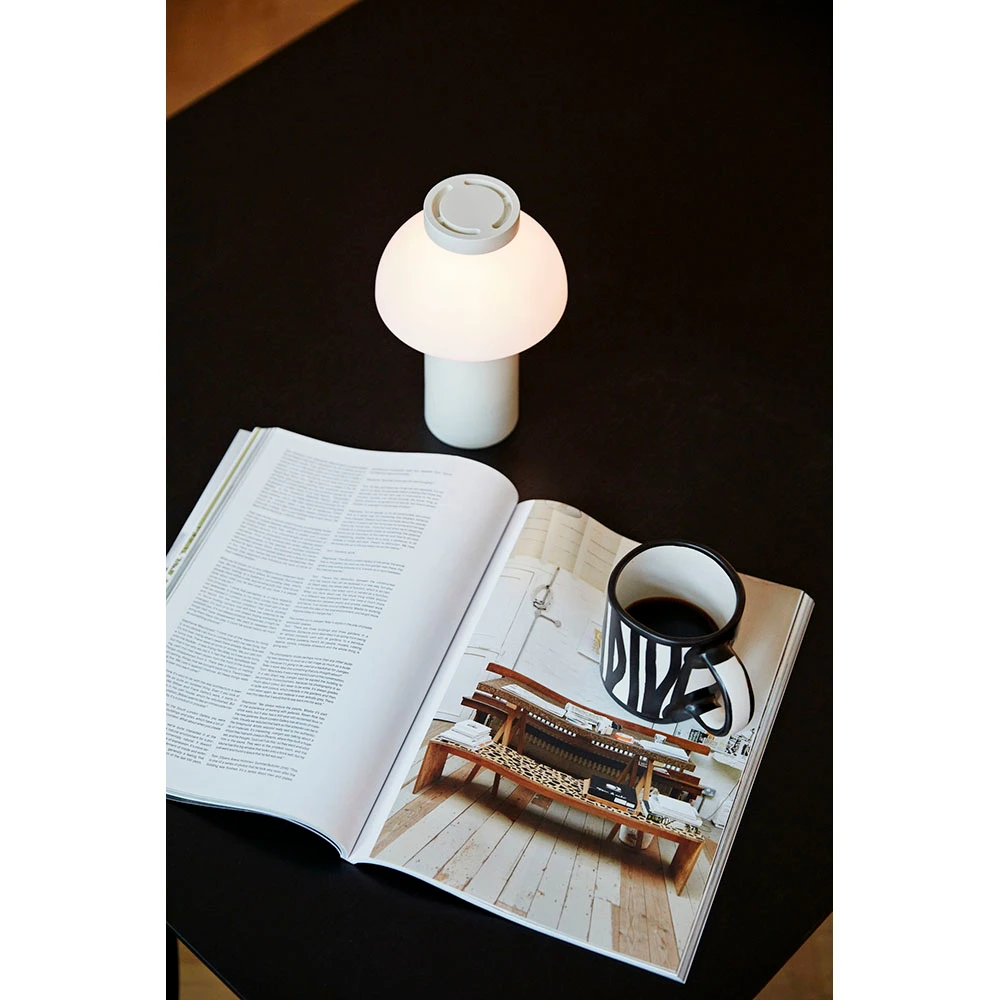 Lampe PC portable / PC lamp portable - Blanc crème - Hay