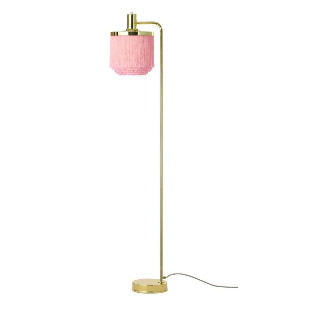 Pink and deals gold floor lamp