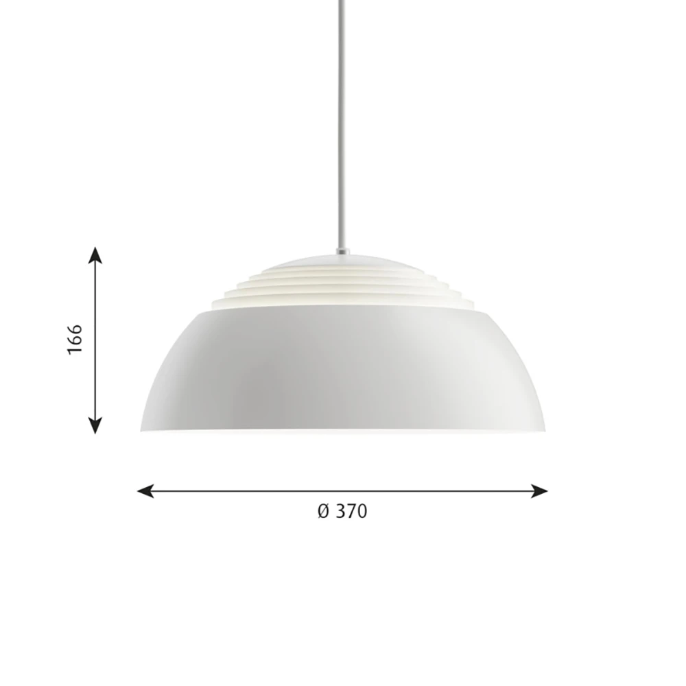 AJ Royal 370 LED Pendant White - Louis Poulsen - Buy online