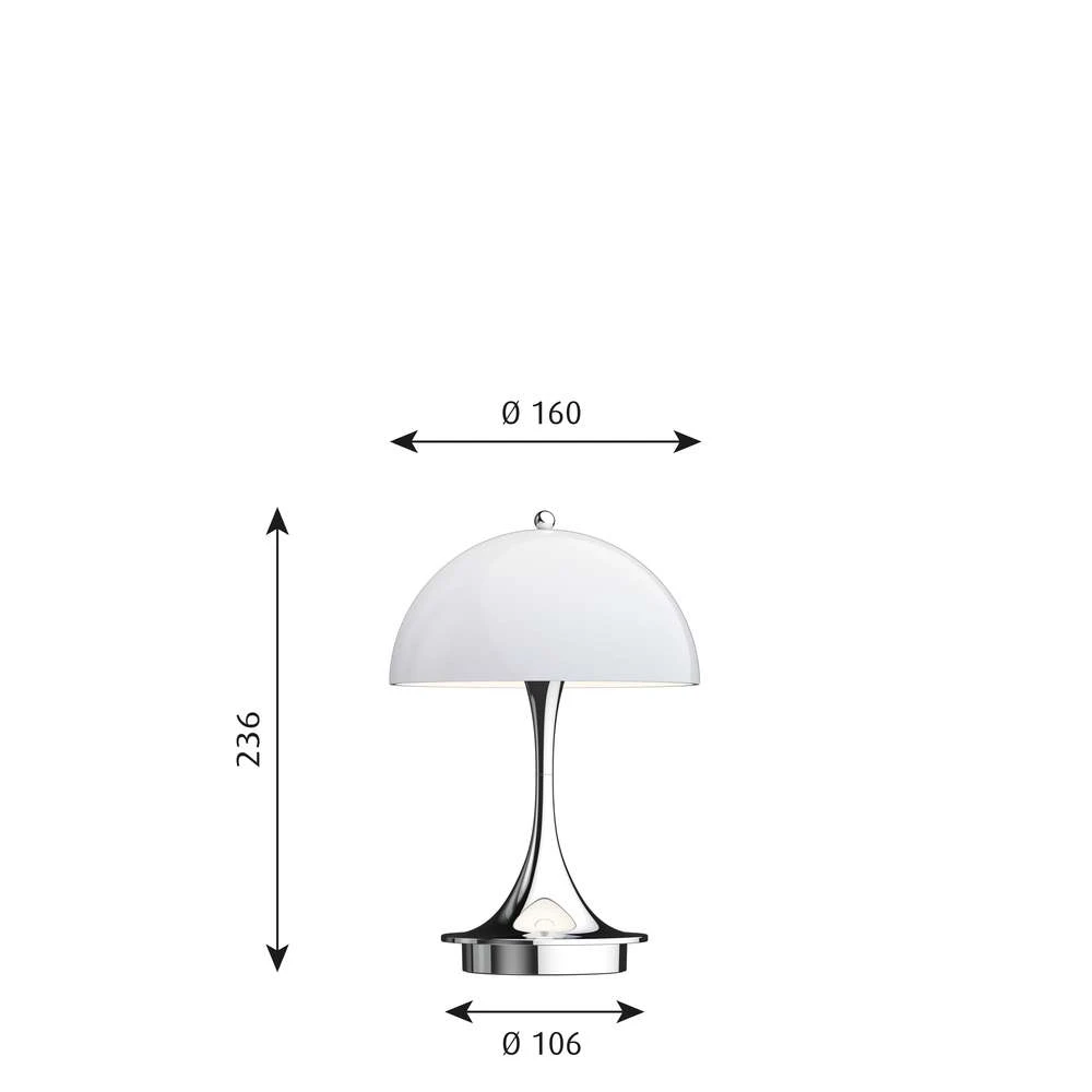 Panthella 160 Portable LED Table lamp Indoor/Outdoor Louis Poulsen