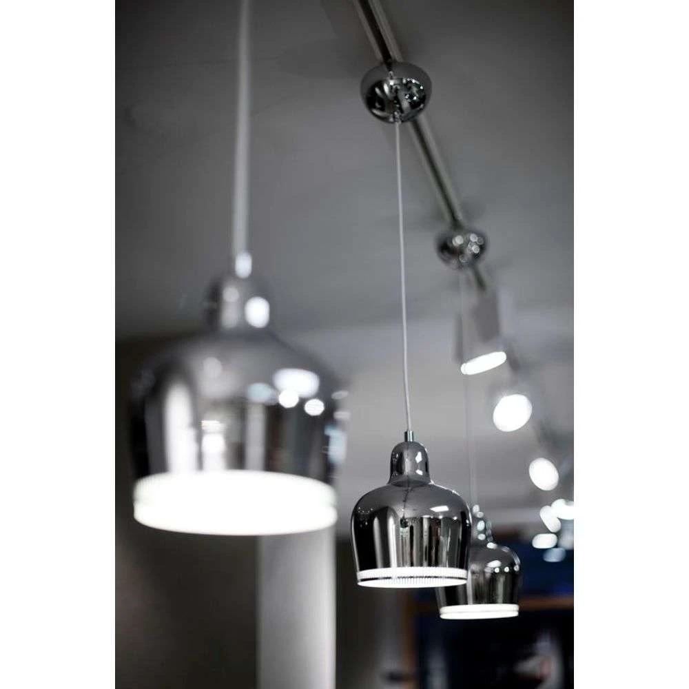 A330S Golden Bell Pendant Chrome/White - Artek - Buy online