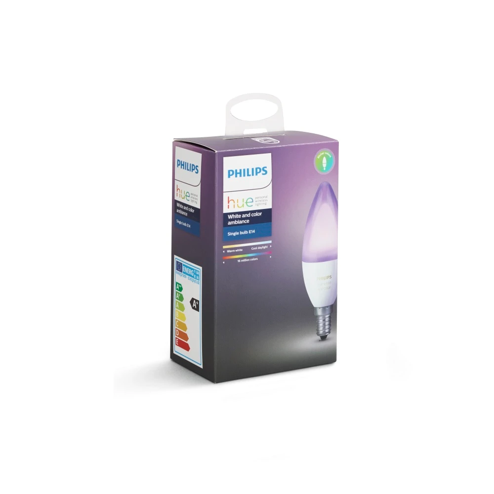 Philips Lighting Hue Ampoule à LED (extension) 871951435661000 CEE 2021: G  (A - G) Hue White & Col. Amb. Einzeplack E14 - Conrad Electronic France