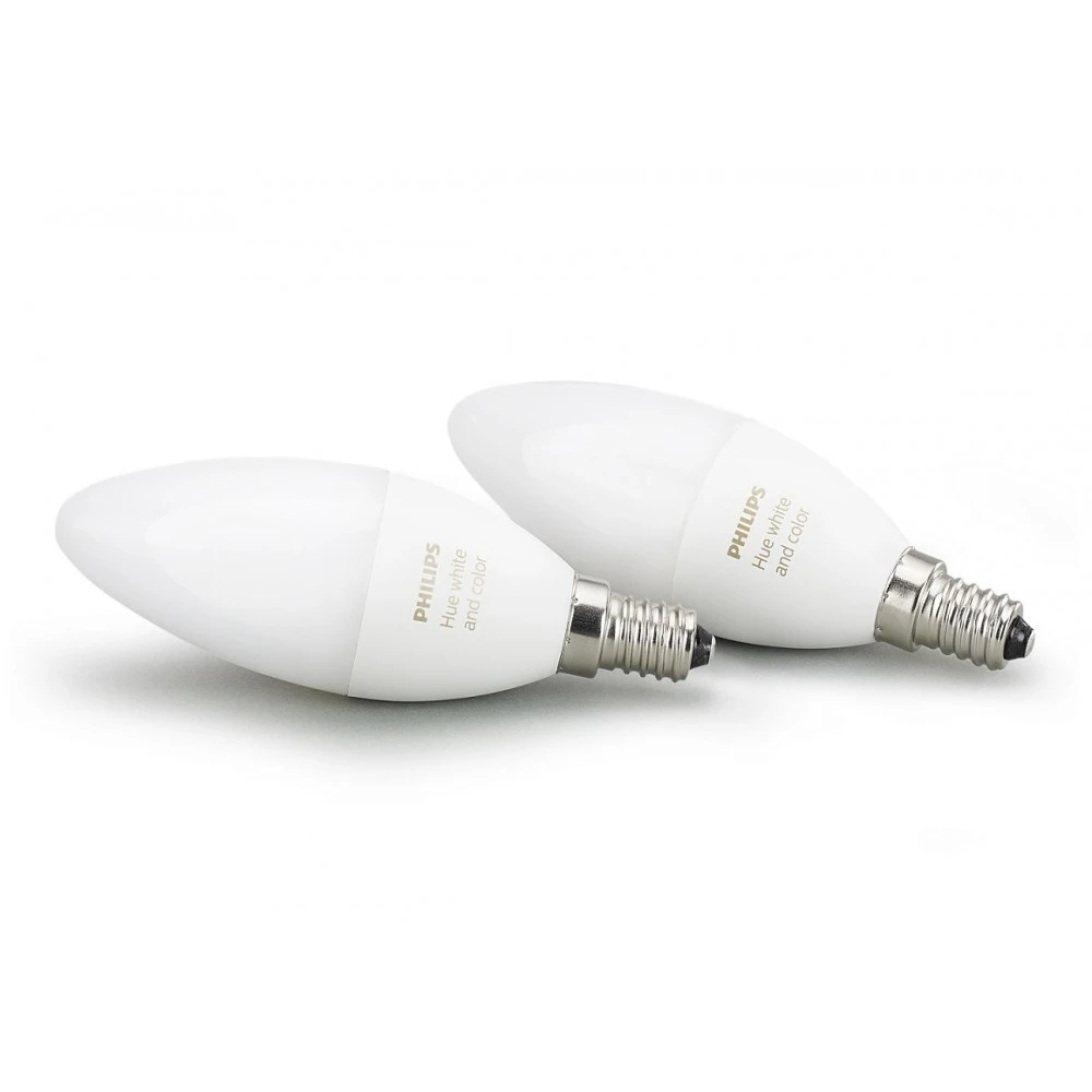Pack de 2 ampoules sphériques LED E14 Hue - White and Colour Ambiance