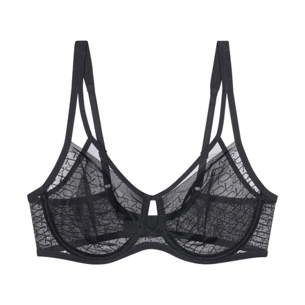 Triumph Signature Sheer W01 minimizer bra, black • Price 43.2 €