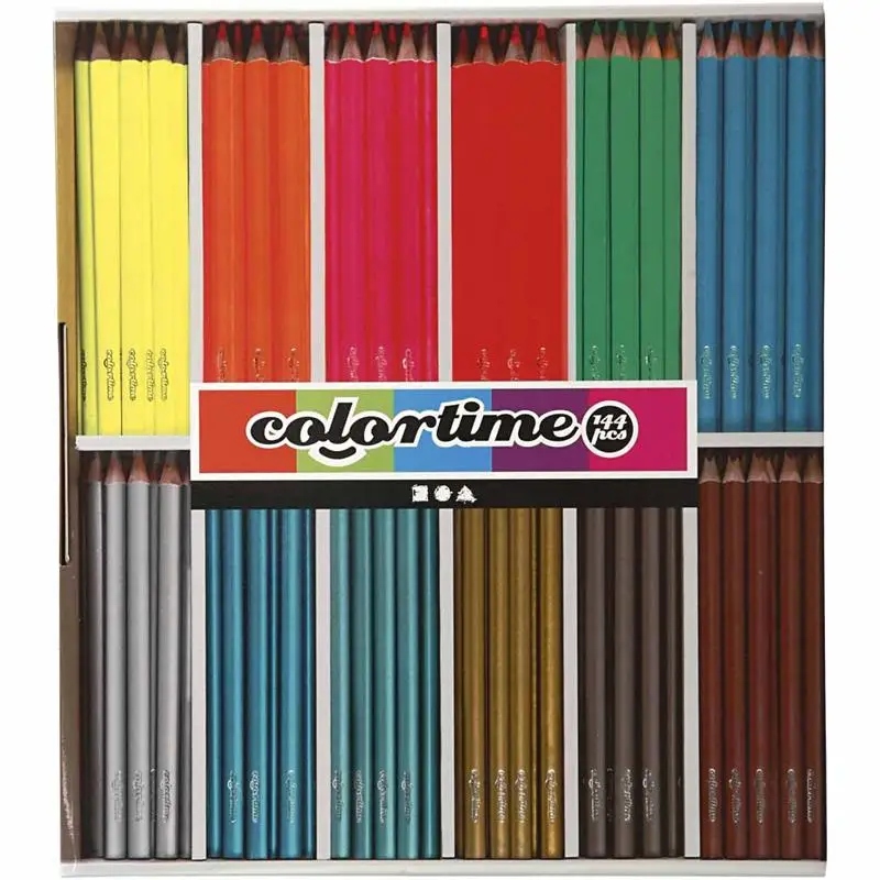 Farveblyanter Colortime neon+metallic - Køb på Grafical.dk