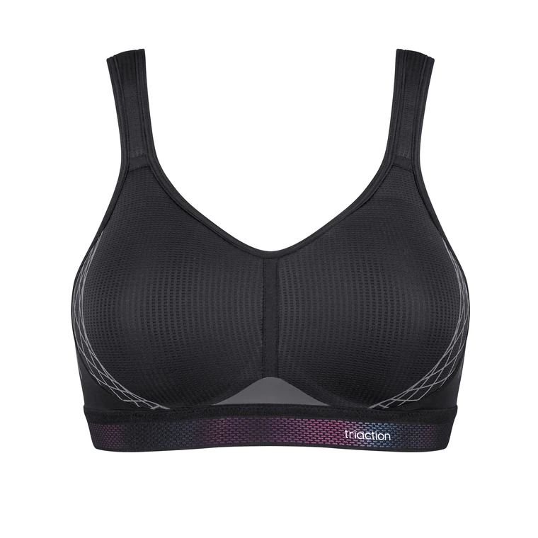 Buy Triumph Triaction Control Lite Bounce Control Wired Padded Sports Bra -  Black at Rs.2249 online