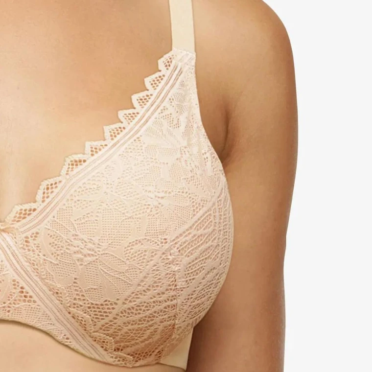 Chantelle EasyFeel Floral Touch wire bra, nude • Price 51 €