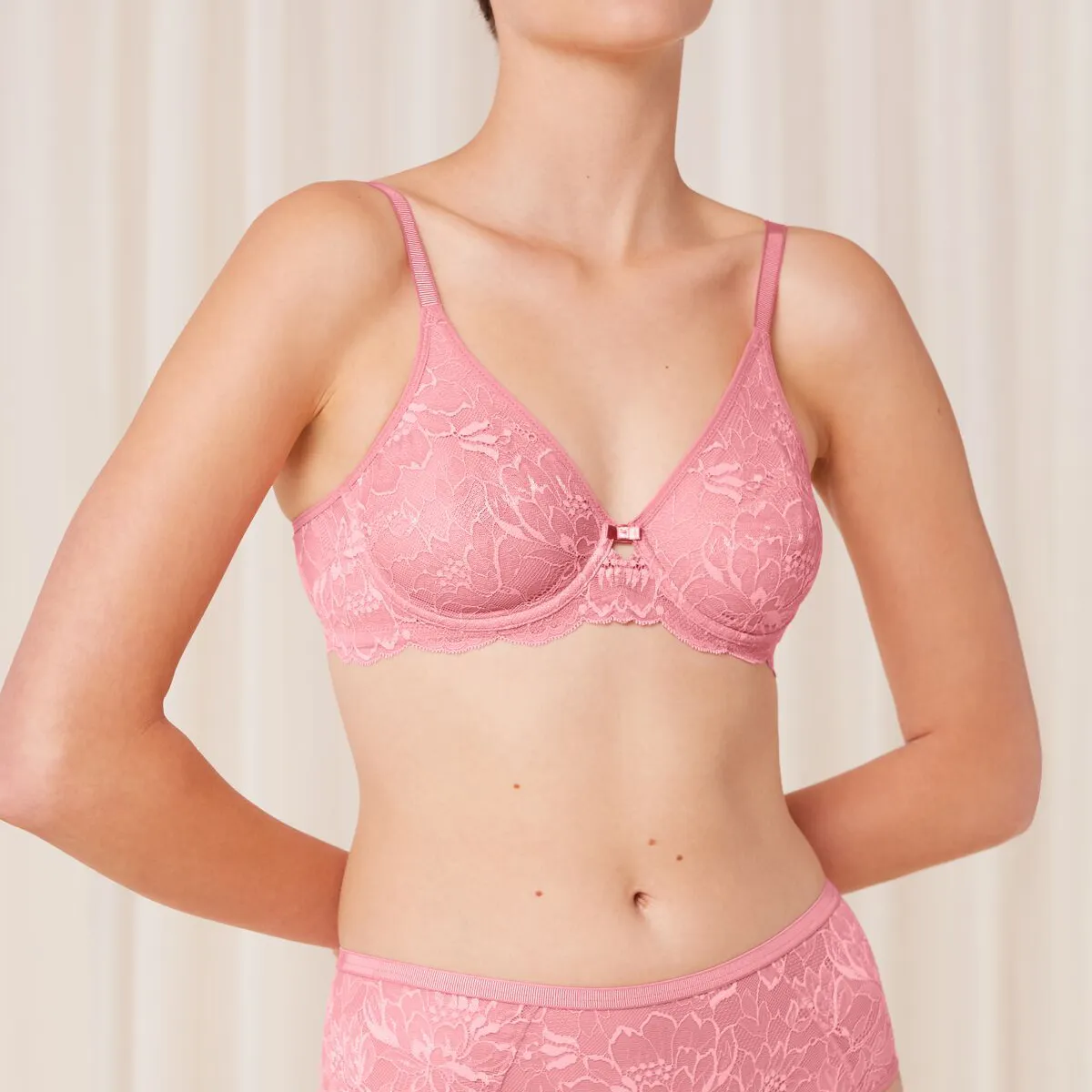 Padded bra Triumph Amourette Charm T Whp02 peach blossom Color pink Size 80B
