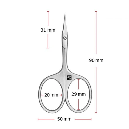 Stainless steel cuticle scissors from Zwilling