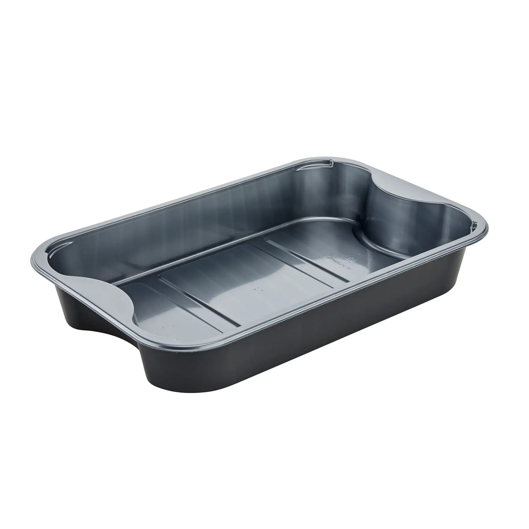 Plastbakke C2294-1B CPET Sølv/sort 1770ml 294x193x45mm 204st/krt - Køb ...