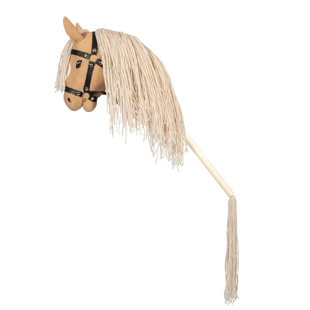 HOBBY HORSE, OPEN MOUTH, BEIGE