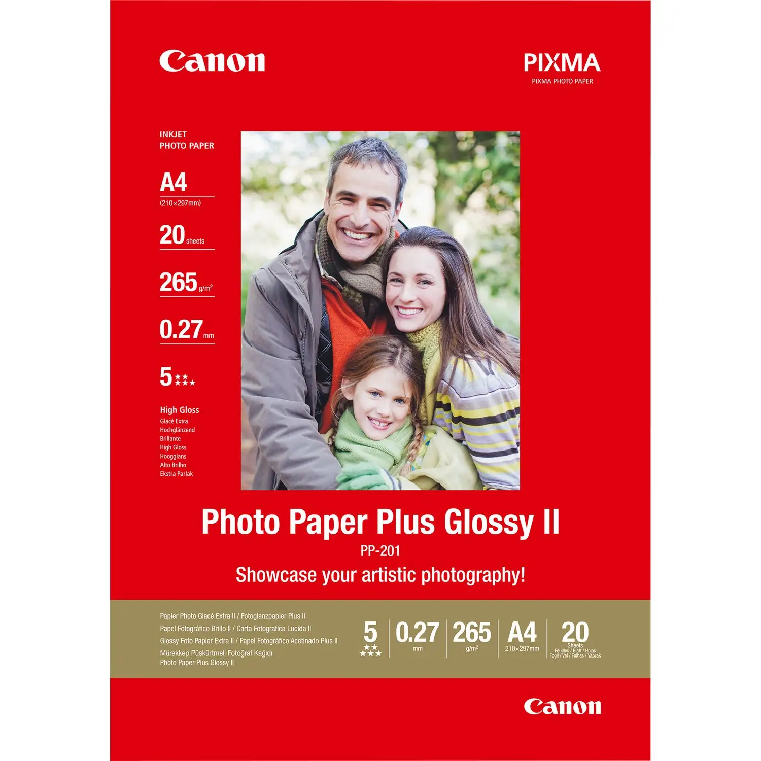 CARTA FOTOGRAFICA HP 100FG EVERYDAY PHOTO PAPER LUCIDA A4 200G