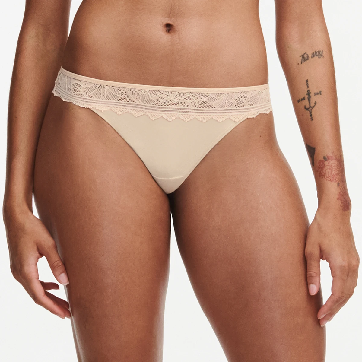 CHANTELLE Thong FLORAL TOUCH in nude