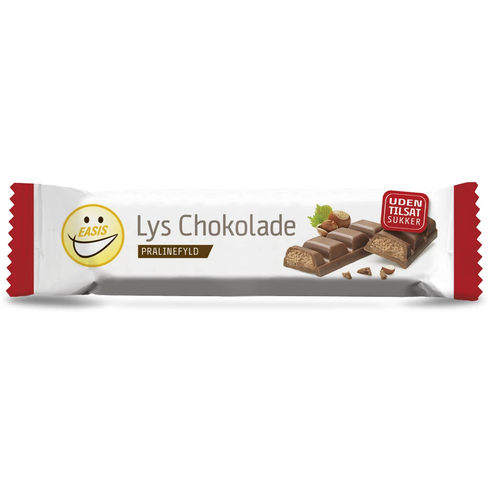 EASIS milk chocolate with praline filling - 176 calories per bar