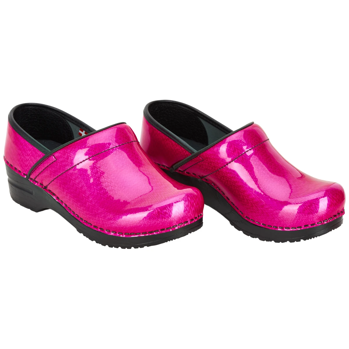 pink sanita clogs