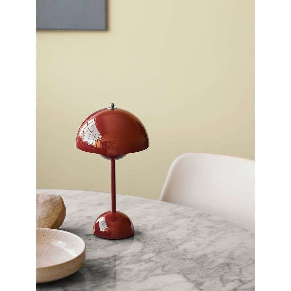 Flowerpot Portable Table Lamp VP9 Mustard &amp;tradition