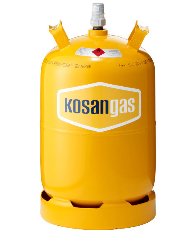 Se Kosangas 11 kg stålflaske - UDEN GAS (afhentet) hos Specialbutikken