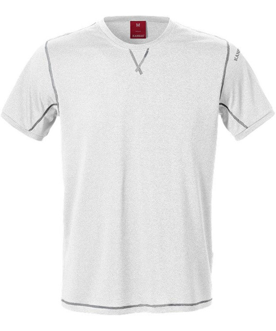 Se Kansas/Fristads T-shirt (Hvid, L) hos Specialbutikken