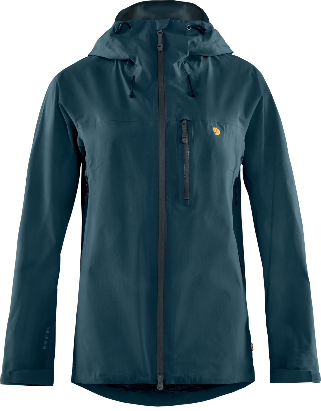 Billede af Fjällräven Bertagen Lite Eco-Shell jakke W. (Mountain Blue, XL) hos Specialbutikken