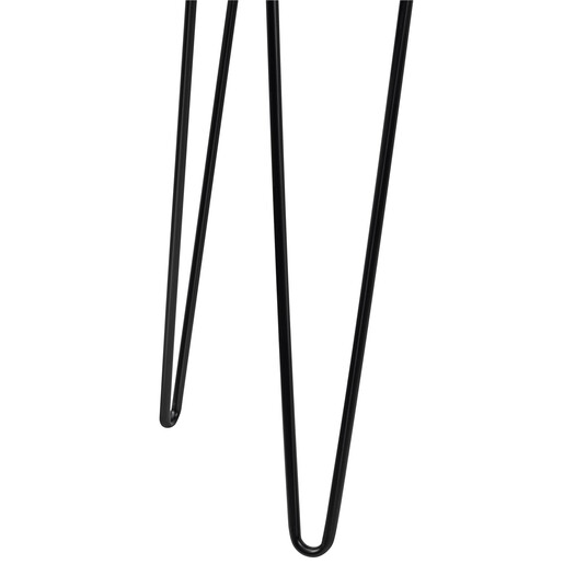 Beistelltisch Owen Wohnzimmertisch, Nachttisch, Metallbeine Hairpin, 49,5 cm breit in expresso