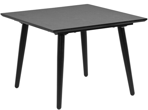 Beistelltisch Matcha, Tischplatte aus FSC®-zertifizierter MDF, Metallbeine, Breite 60 cm in schwarz