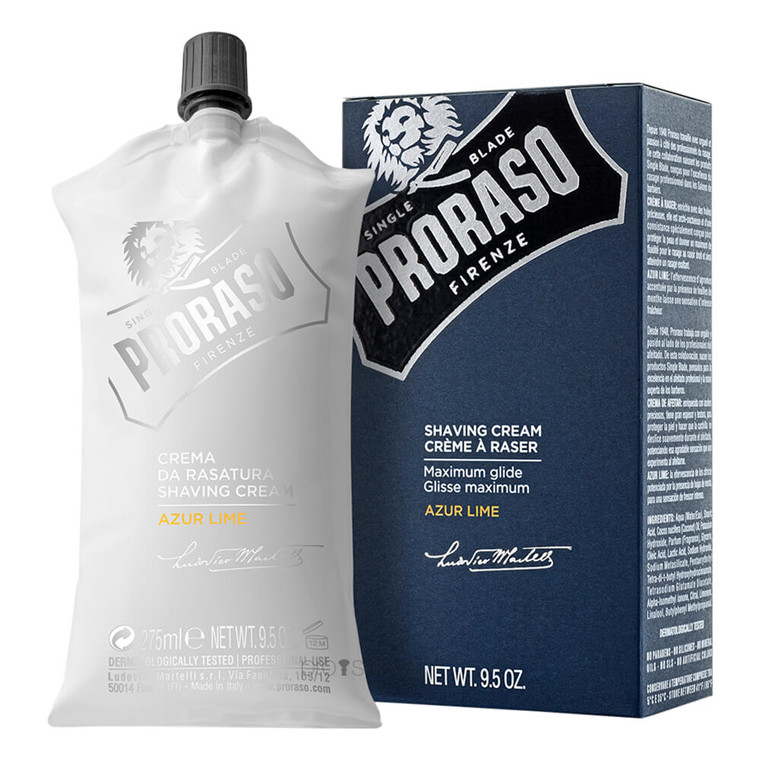 Shaving Cream In 275 Ml In The Azur Lime Series From Proraso