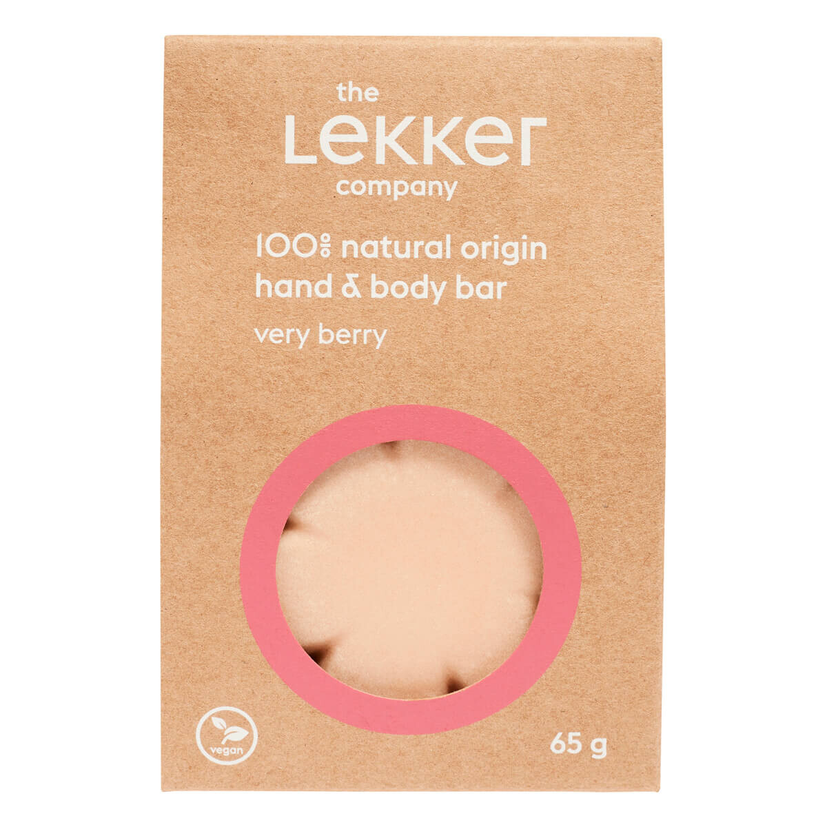 The Lekker Company Body Bar, Very Berry, 65 g.