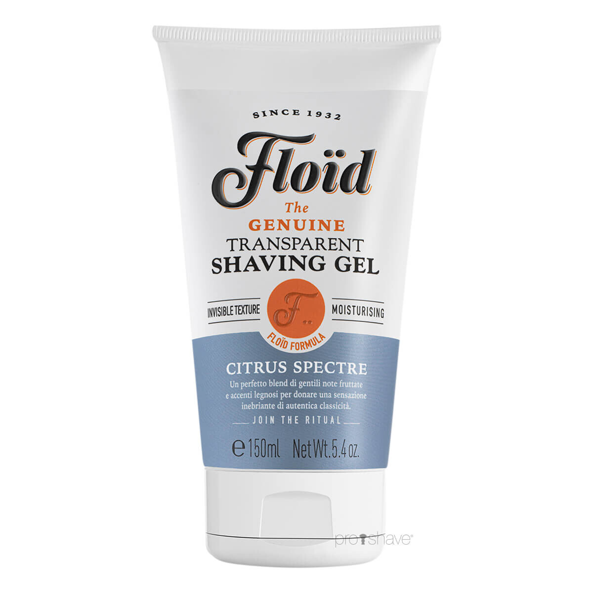 Se Floid - Transparent Shaving Gel Citrus Spectre - 150 ml hos Proshave