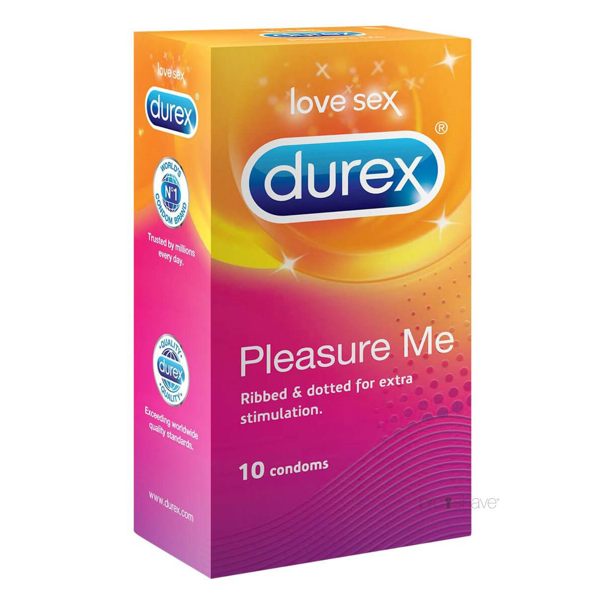 Durex Kondomer Pleasure Me, 10 stk.