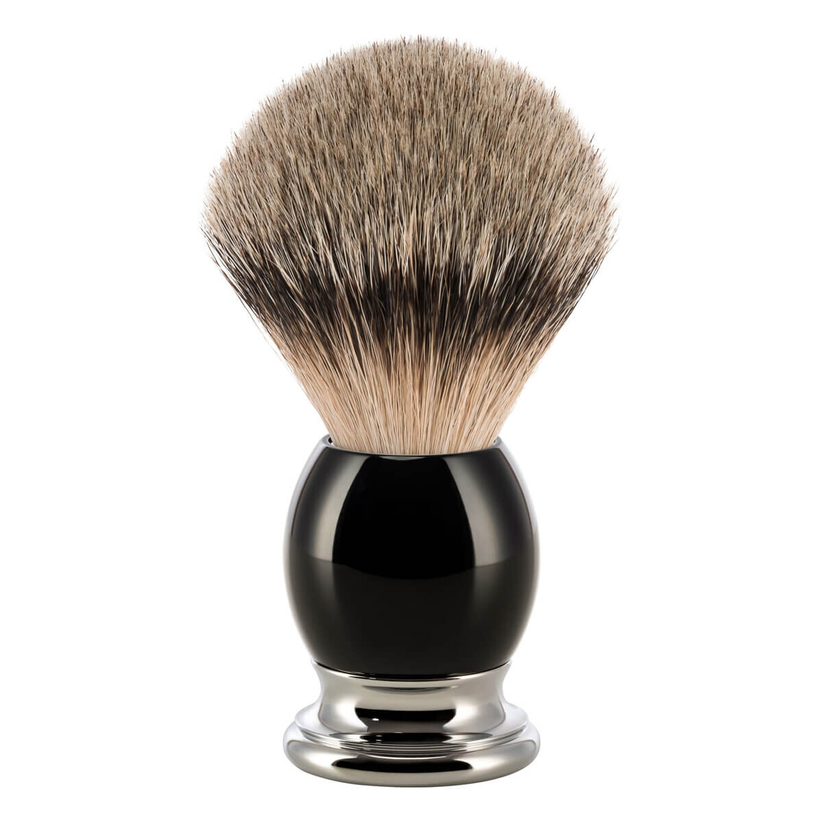 Mühle Silvertip Barberkost, 23 mm, Sophist, Sort Kunstharpiks