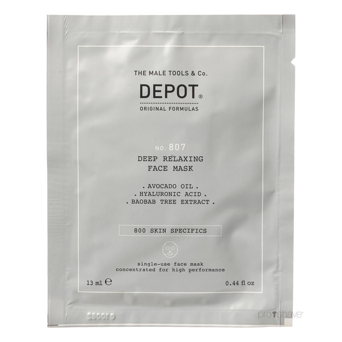 Depot Deep Relaxing Face Mask, No. 807, 1 stk.