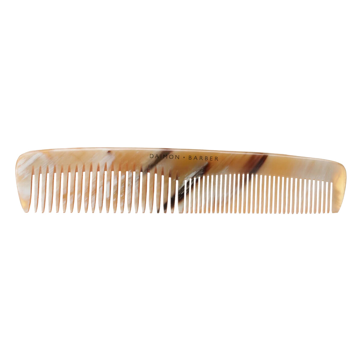 Daimon Barber Double Tooth Comb, Horn