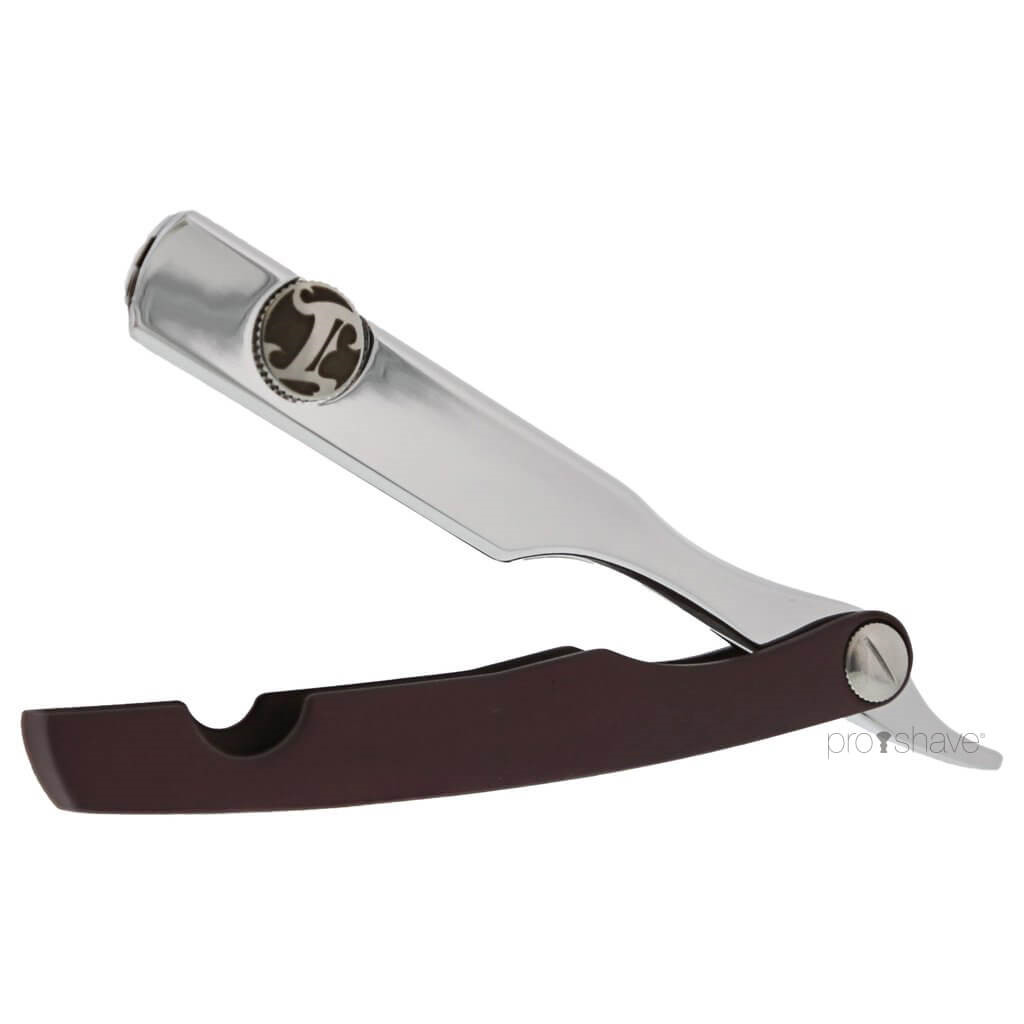 Irving Barber Company Straight razor, Brandy Scale & Chrome