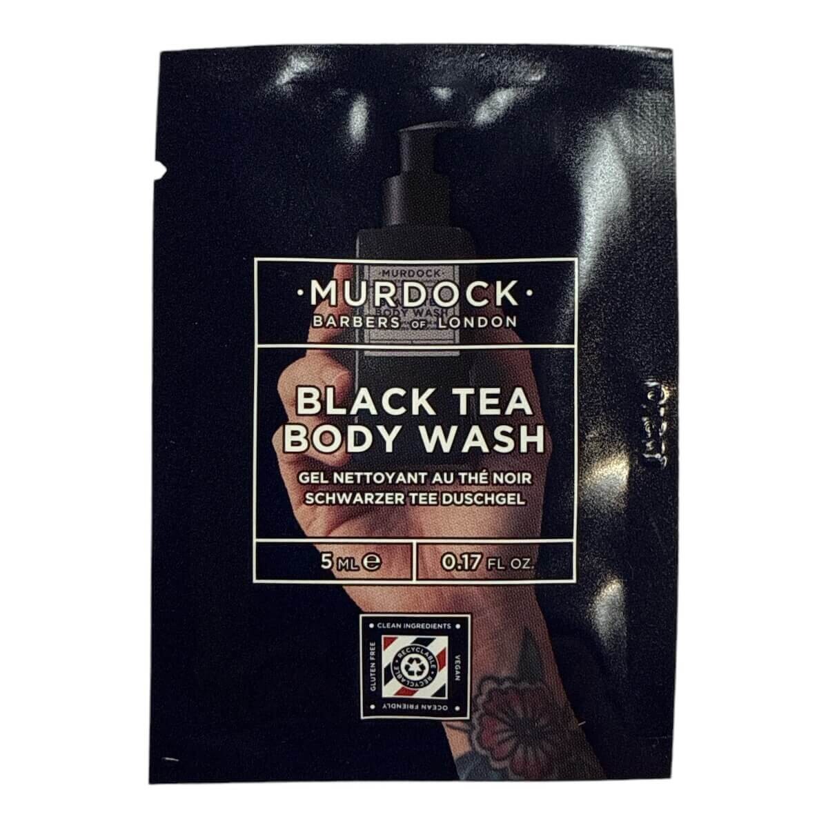 Murdock Bodywash, Black Tea, Sample, 5 ml.