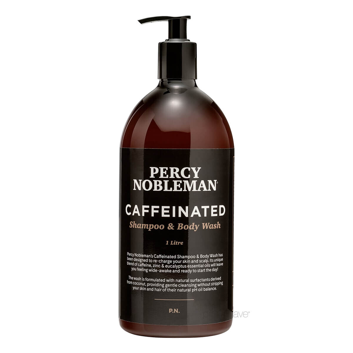 Se Percy Nobleman Caffeinated Shampoo & Body Wash, 1000 ml. hos Proshave