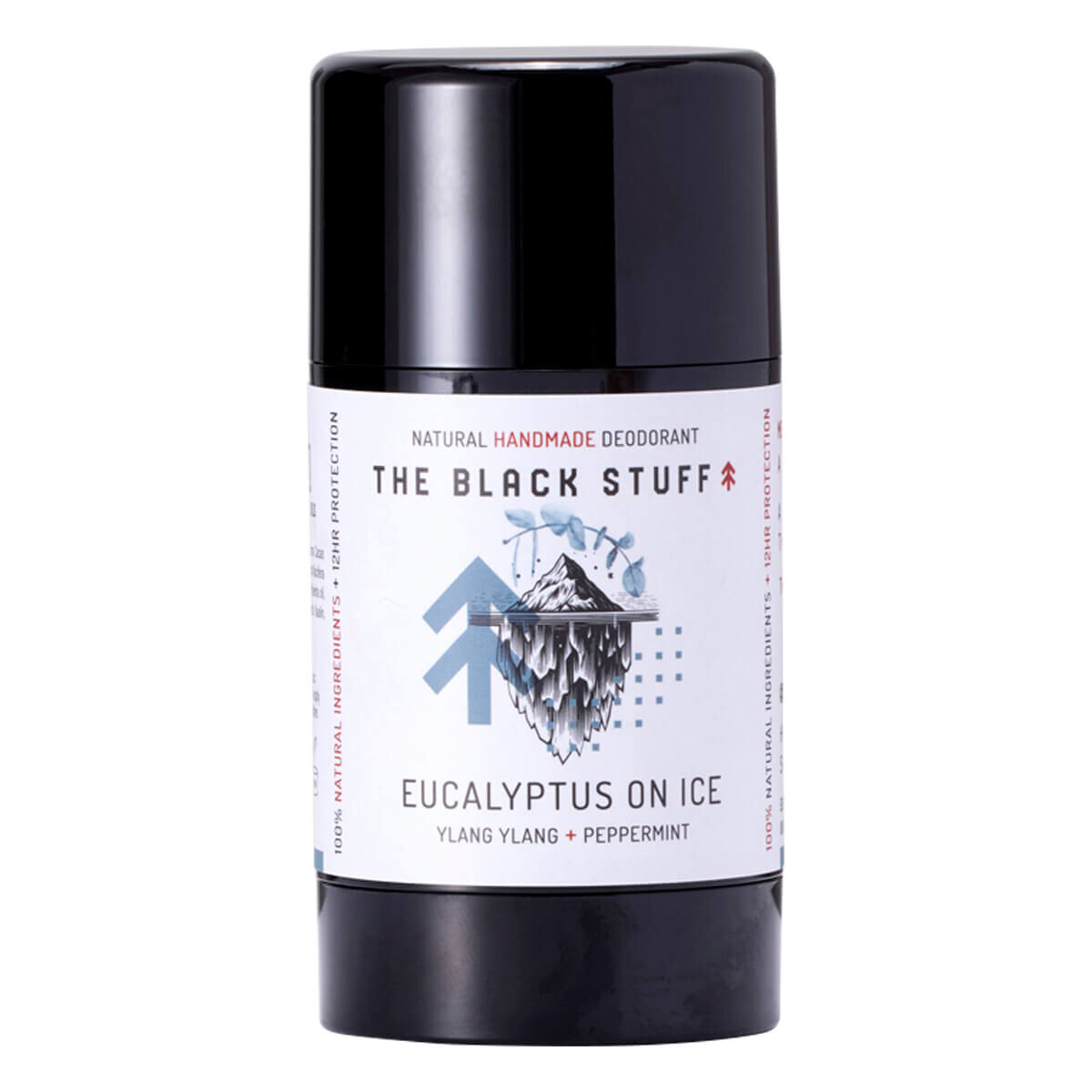 The Black Stuff Deodorant Stick, Eucalyptus on Ice, 95 g.