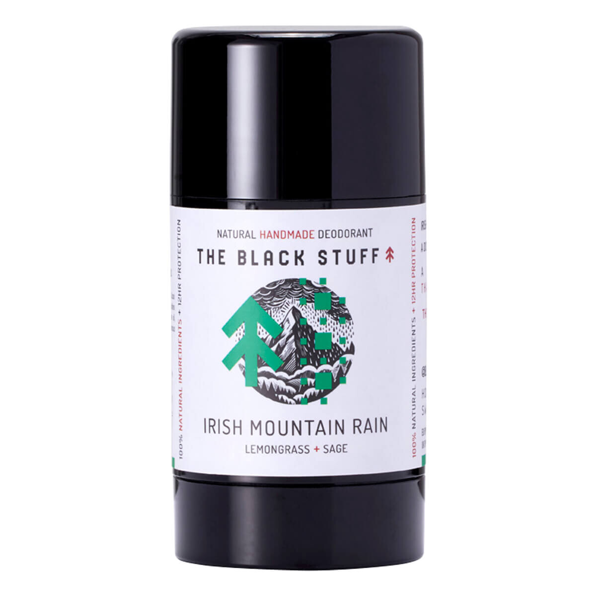 The Black Stuff Deodorant Stick, Irish Mountain Rain, 95 g.