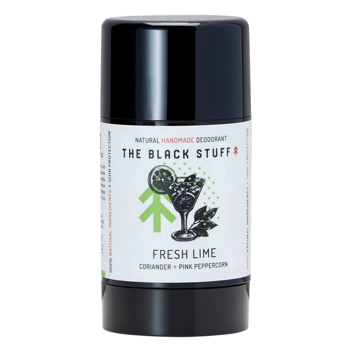 The Black Stuff Deodorant Stick, Fresh Lime, 95 g.